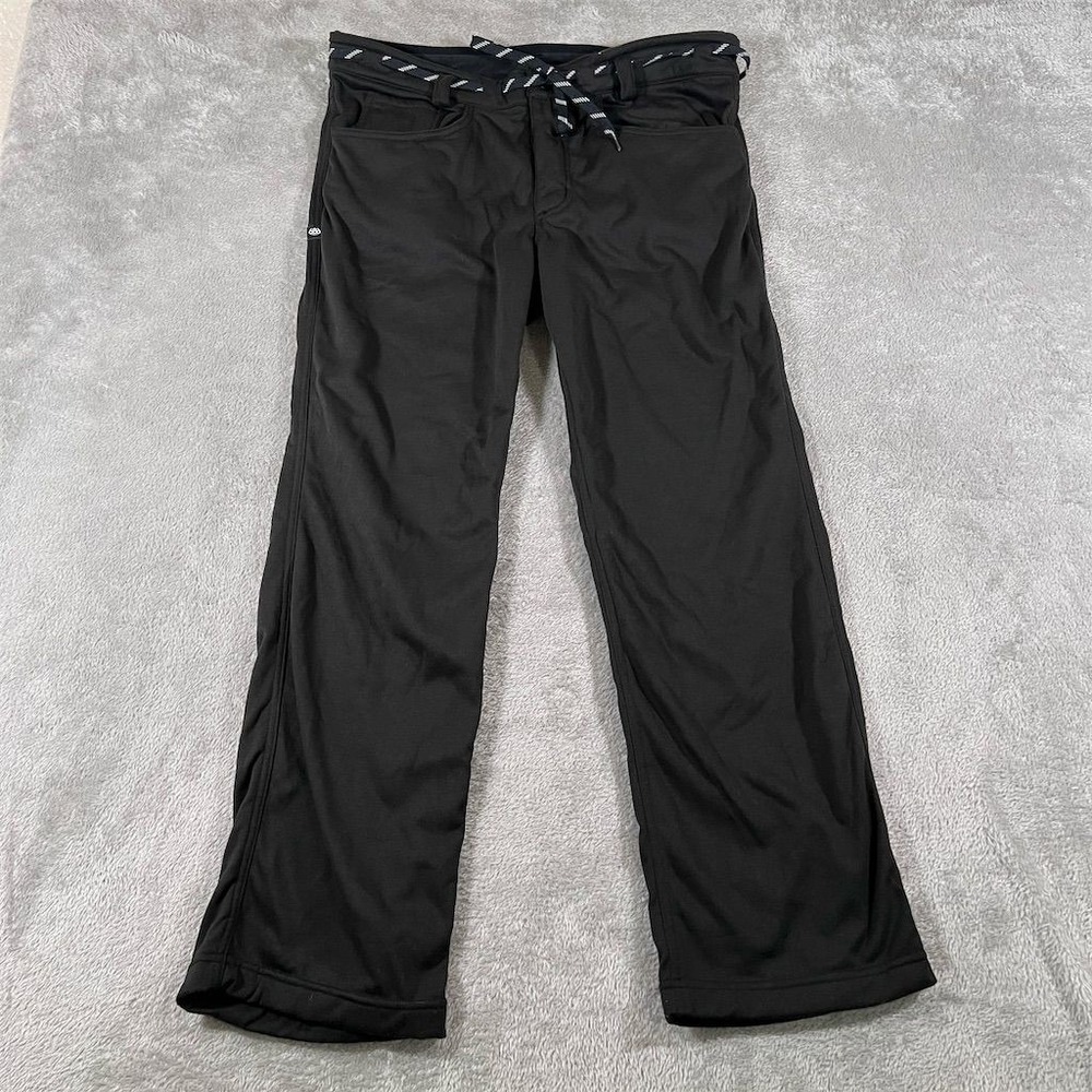 686 Pants Men's Smarty Tech Size Small Black 27" Inseam Winter Tie Waste